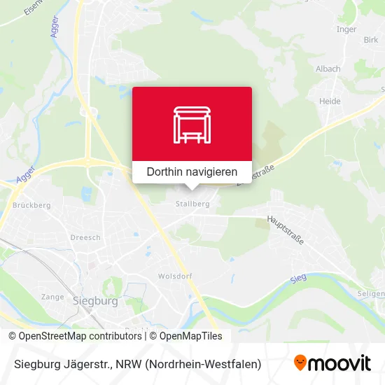 Siegburg Jägerstr. Karte