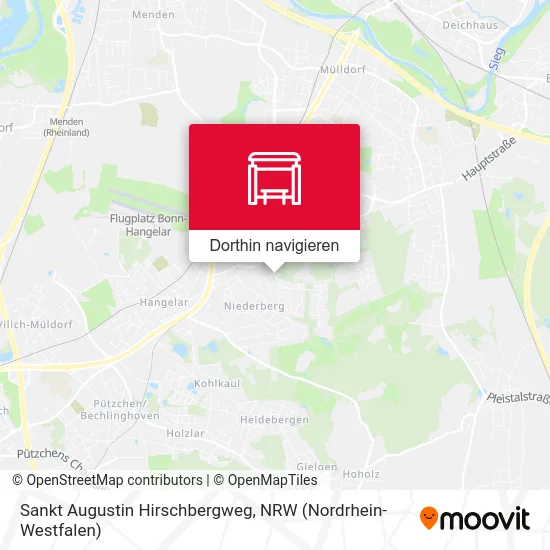 Sankt Augustin Hirschbergweg Karte