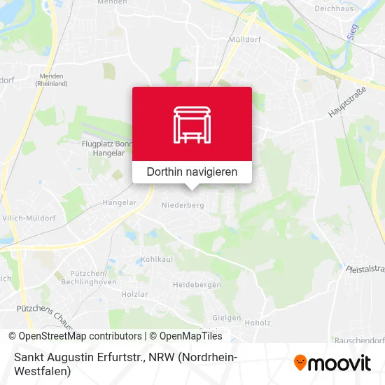 Sankt Augustin Erfurtstr. Karte