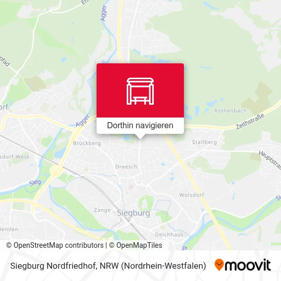 Siegburg Nordfriedhof Karte