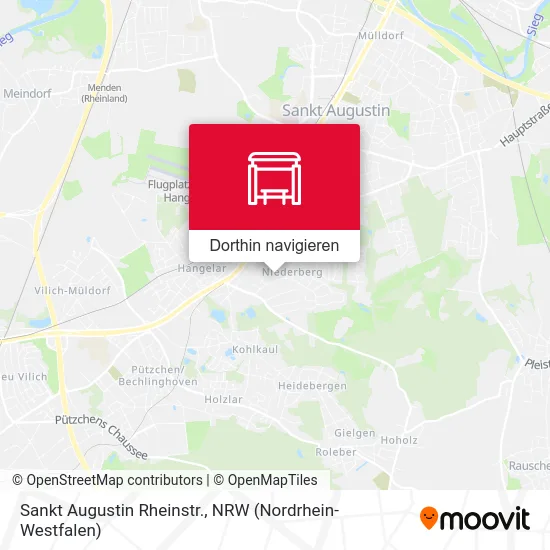 Sankt Augustin Rheinstr. Karte