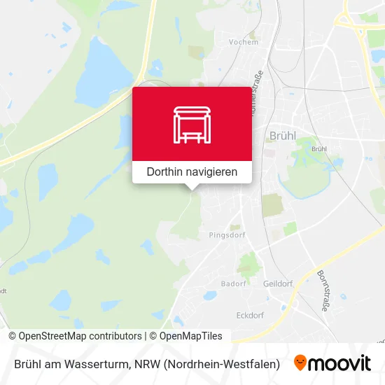 Brühl am Wasserturm Karte