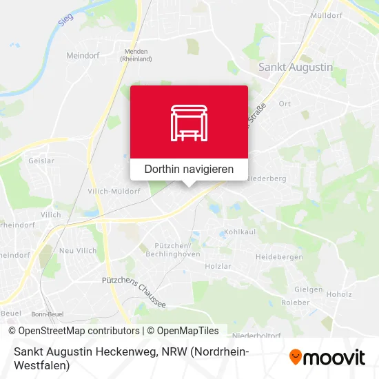Sankt Augustin Heckenweg Karte