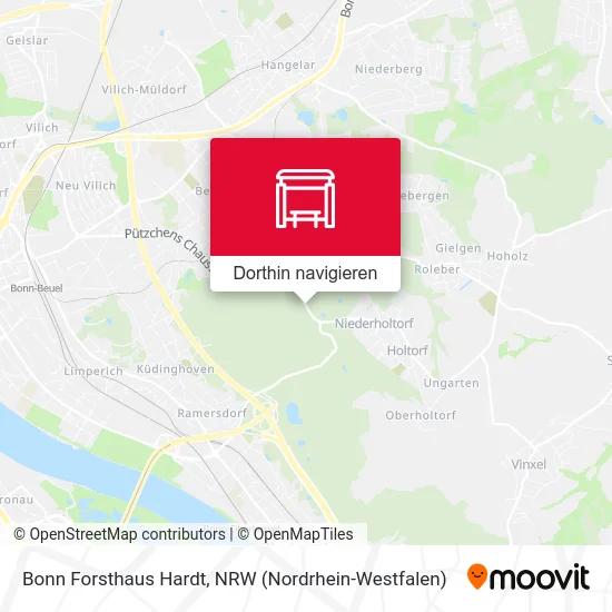 Bonn Forsthaus Hardt Karte