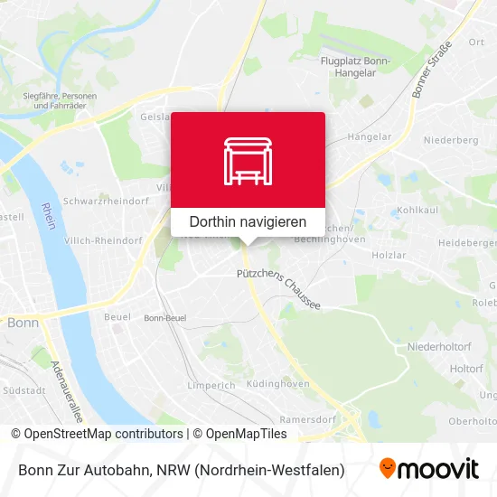 Bonn Zur Autobahn Karte