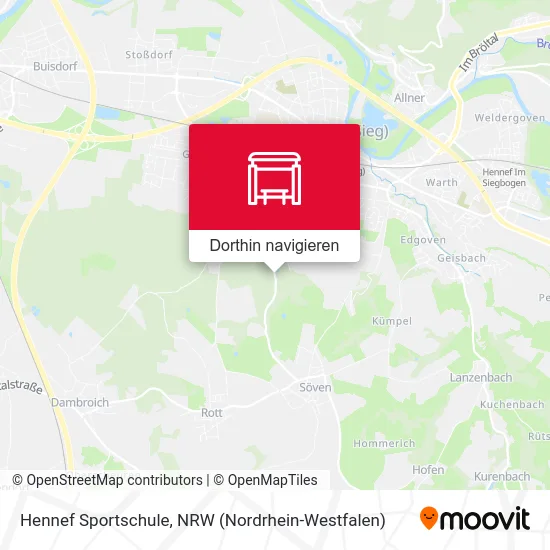 Hennef Sportschule Karte
