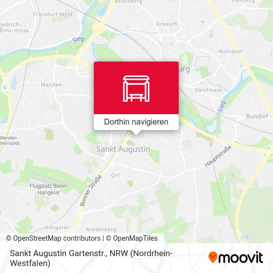 Sankt Augustin Gartenstr. Karte