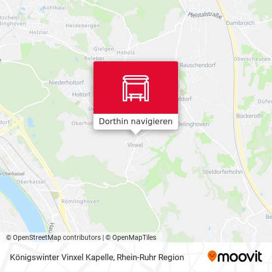 Königswinter Vinxel Kapelle Karte