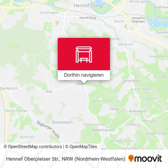 Hennef Oberpleiser Str. Karte