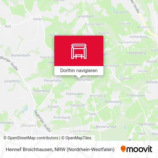 Hennef Broichhausen Karte