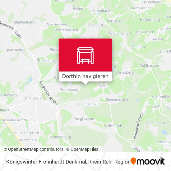 Königswinter Frohnhardt Denkmal Karte