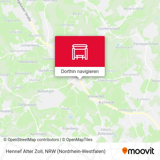 Hennef Alter Zoll Karte