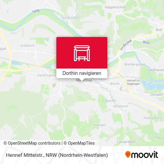 Hennef Mittelstr. Karte