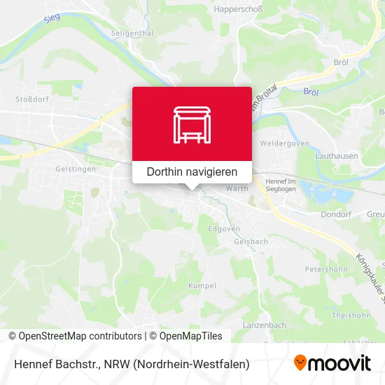 Hennef Bachstr. Karte