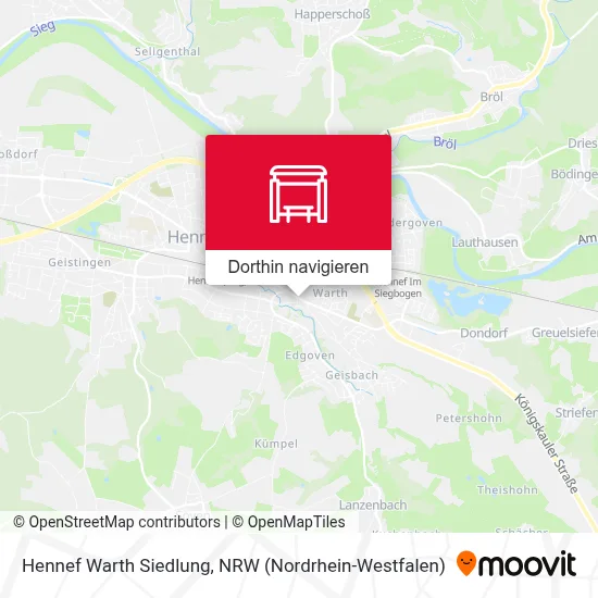 Hennef Warth Siedlung Karte
