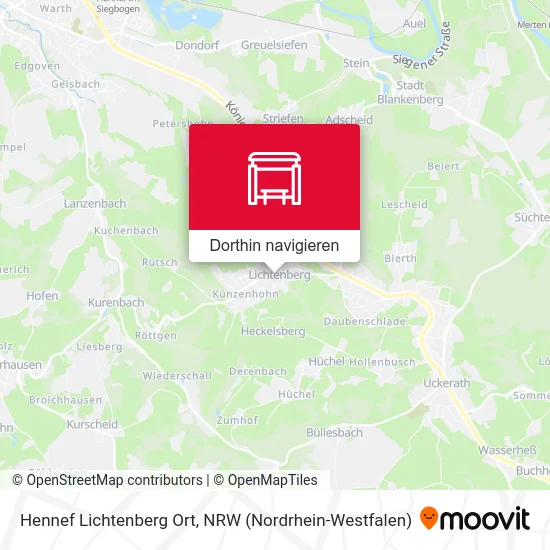 Hennef Lichtenberg Ort Karte