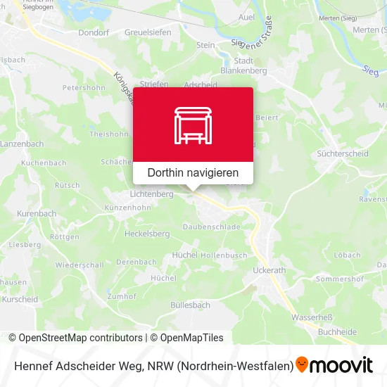 Hennef Adscheider Weg Karte