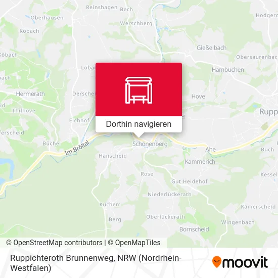 Ruppichteroth Brunnenweg Karte