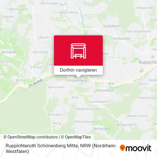 Ruppichteroth Schönenberg Mitte Karte