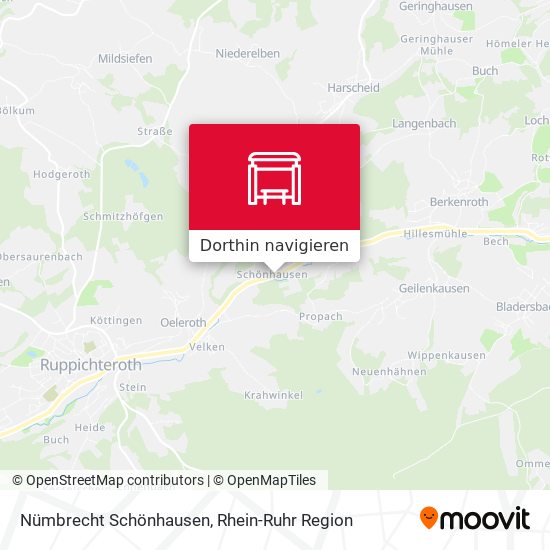 Nümbrecht Schönhausen Karte