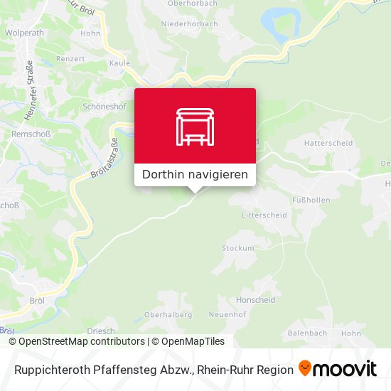 Ruppichteroth Pfaffensteg Abzw. Karte