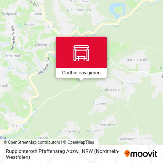 Ruppichteroth Pfaffensteg Abzw. Karte