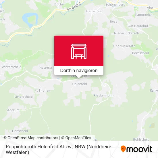 Ruppichteroth Holenfeld Abzw. Karte