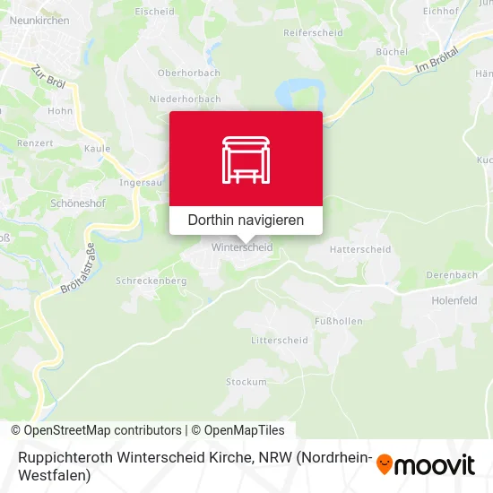 Ruppichteroth Winterscheid Kirche Karte