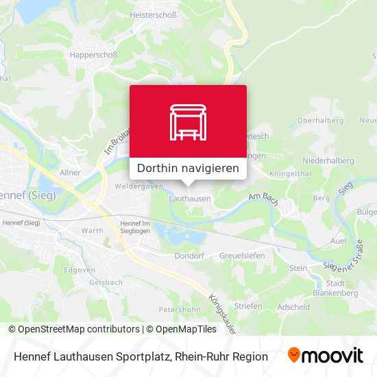 Hennef Lauthausen Sportplatz Karte