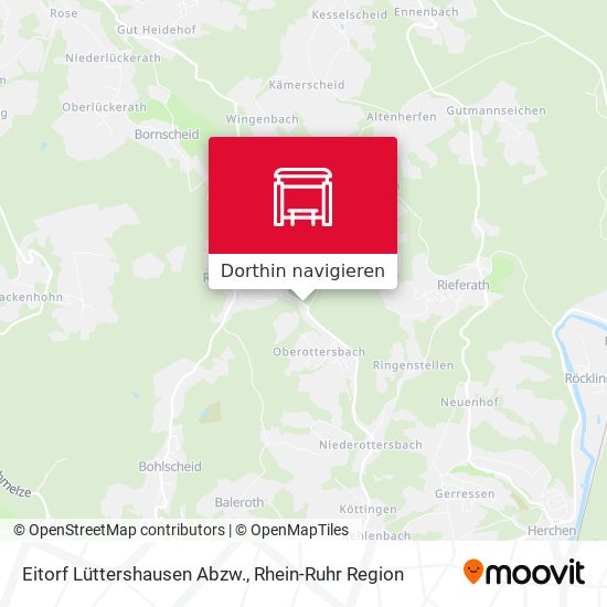 Eitorf Lüttershausen Abzw. Karte