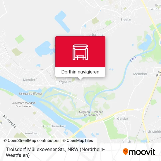 Troisdorf Müllekovener Str. Karte