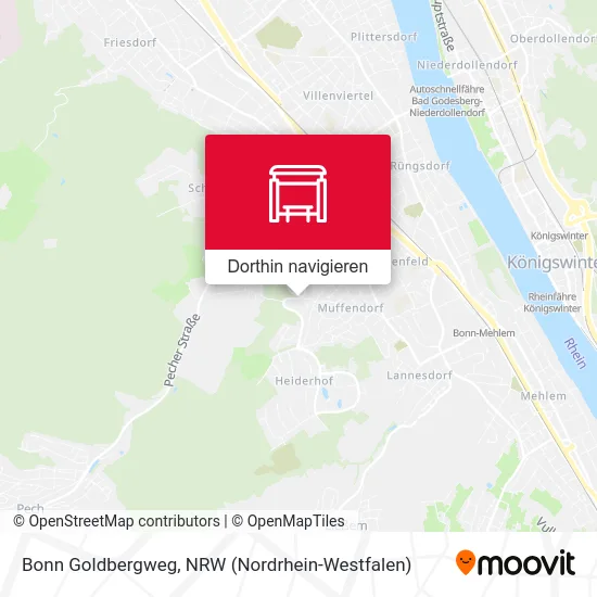 Bonn Goldbergweg Karte
