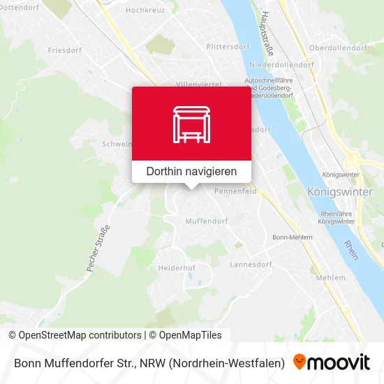 Bonn Muffendorfer Str. Karte