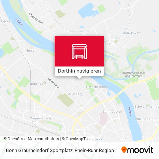 Bonn Graurheindorf Sportplatz Karte