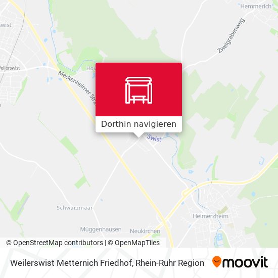 Weilerswist Metternich Friedhof Karte