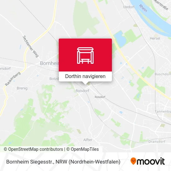 Bornheim Siegesstr. Karte