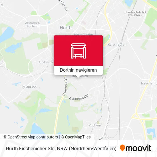 Hürth Fischenicher Str. Karte