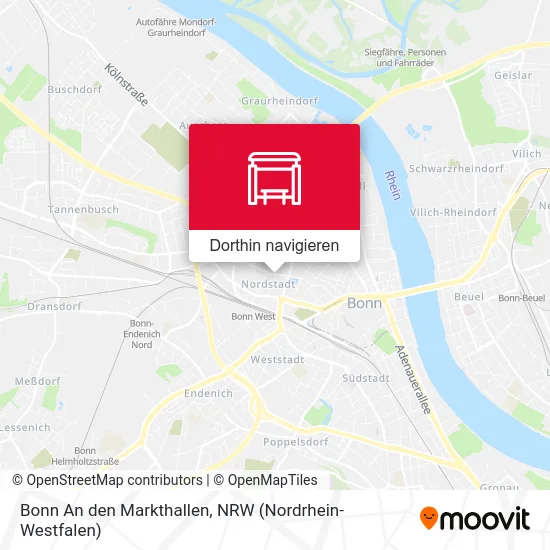 Bonn An den Markthallen Karte