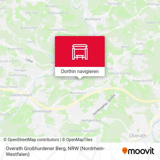 Overath Großhurdener Berg Karte