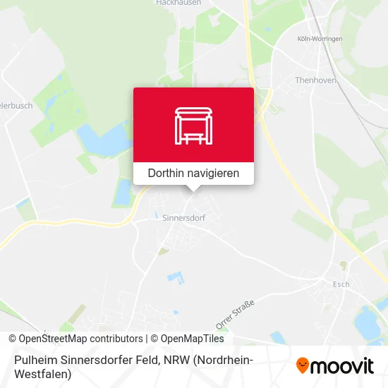 Pulheim Sinnersdorfer Feld Karte