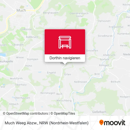 Much Weeg Abzw. Karte