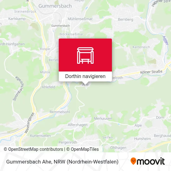 Gummersbach Ahe Karte