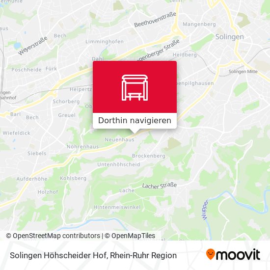 Solingen Höhscheider Hof Karte