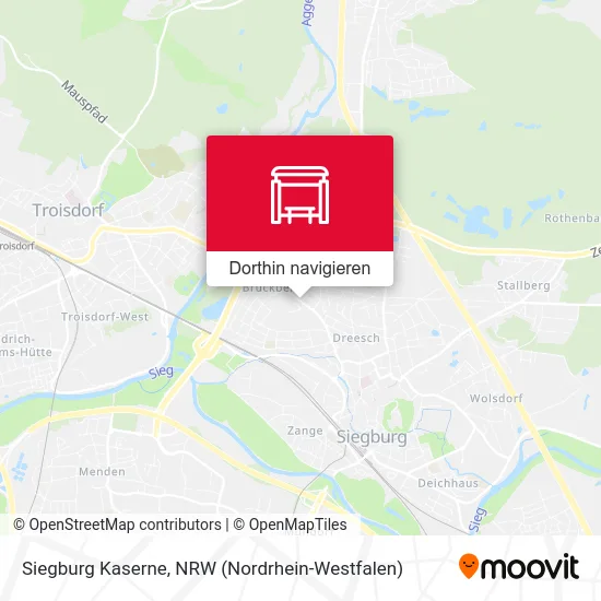 Siegburg Kaserne Karte