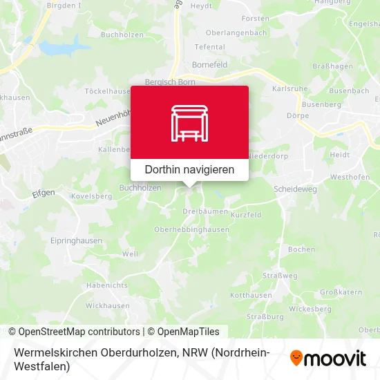Wermelskirchen Oberdurholzen Karte