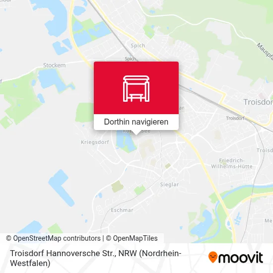 Troisdorf Hannoversche Str. Karte