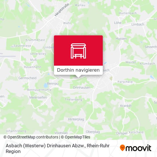 Asbach (Westerw) Drinhausen Abzw. Karte