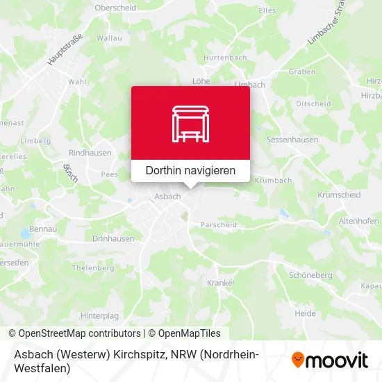 Asbach (Westerw) Kirchspitz Karte