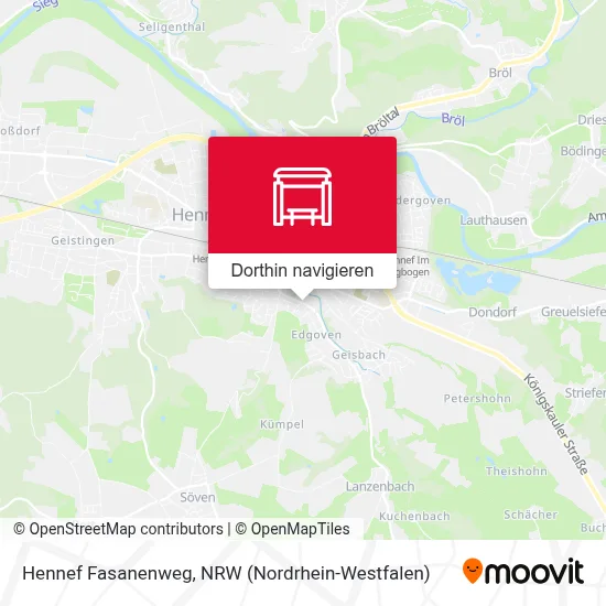 Hennef Fasanenweg Karte