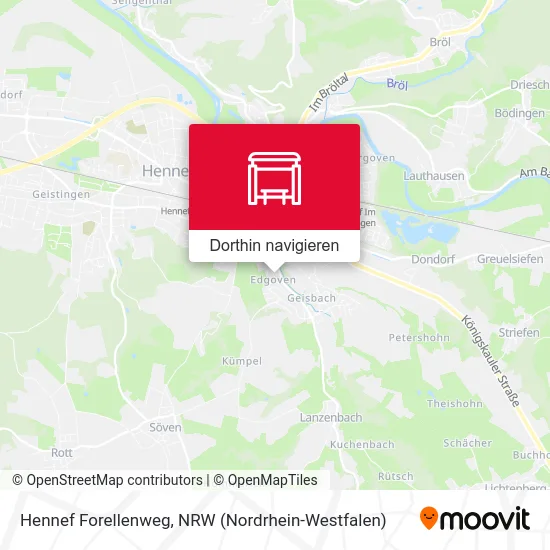 Hennef Forellenweg Karte